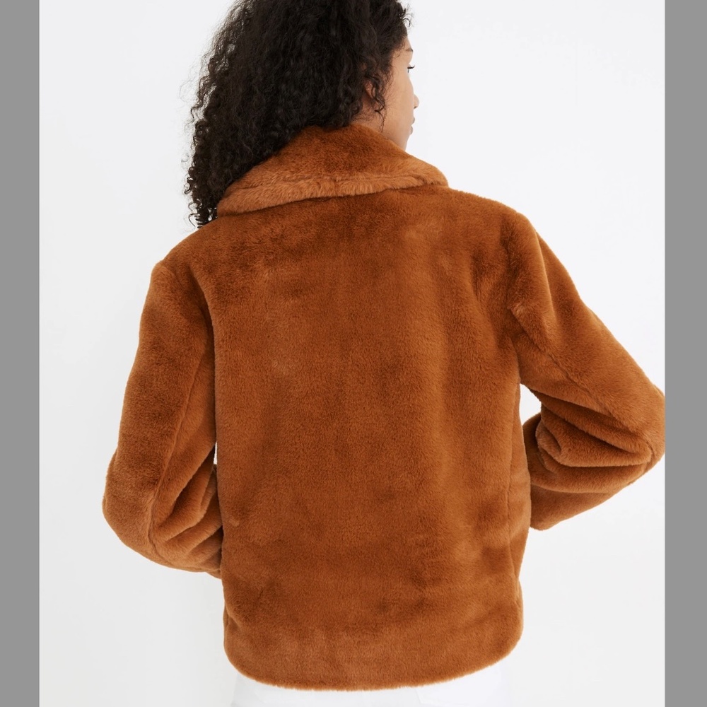 Madewell Faux-Fur Crop Coat - Picture 2 of 7